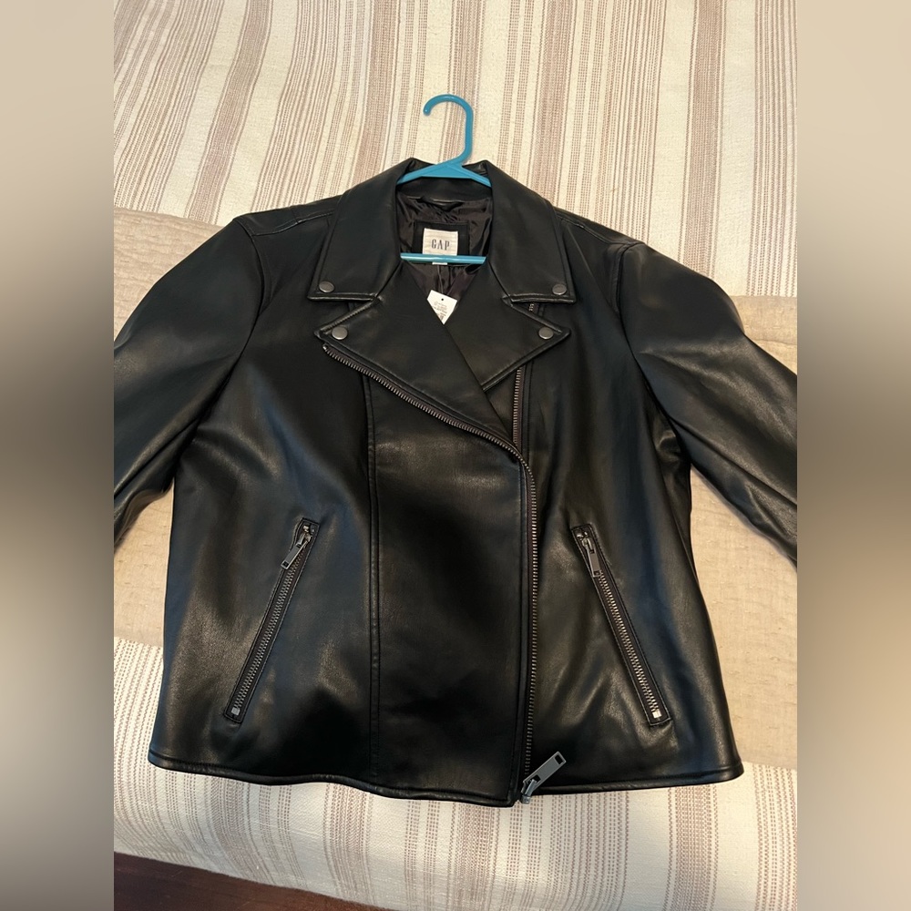 Gap faux leather jacket